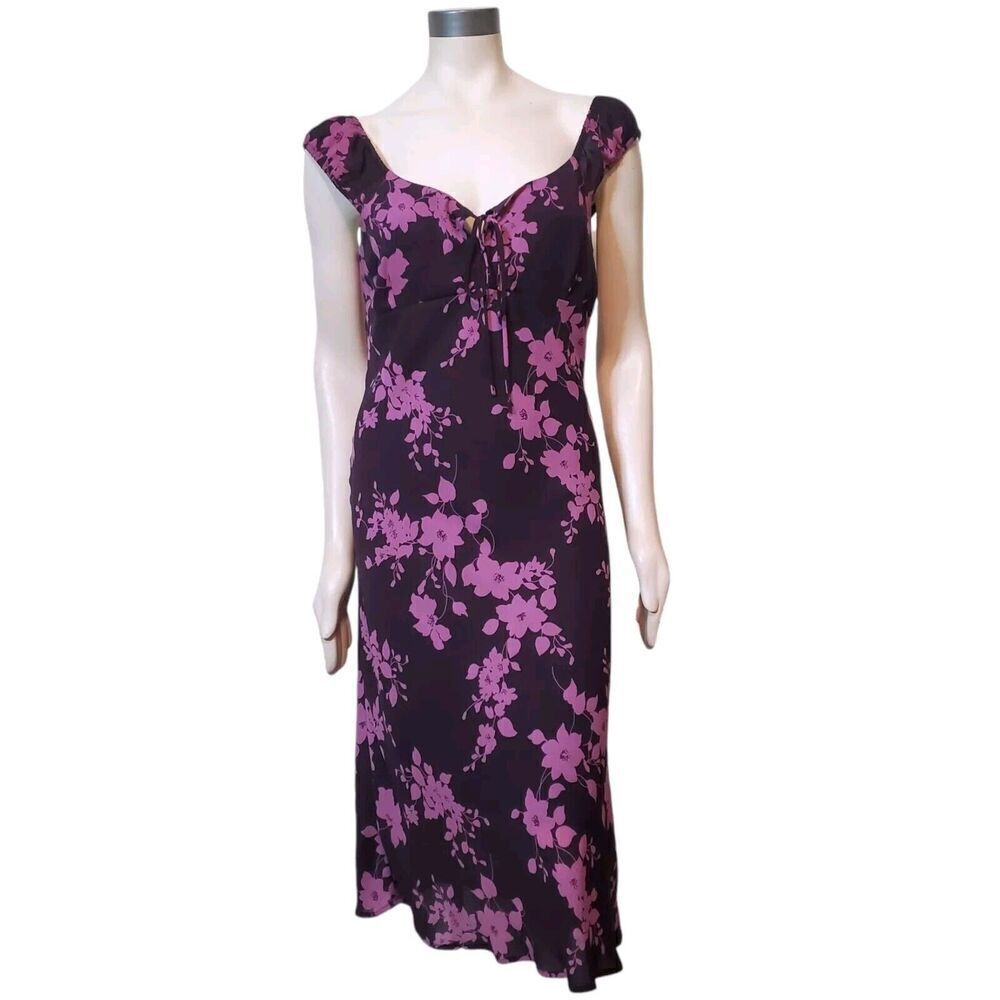 Vintage Y2K Charlotte Russe Babydoll Slip Dress Size M Purple Whimsigoth Womens
